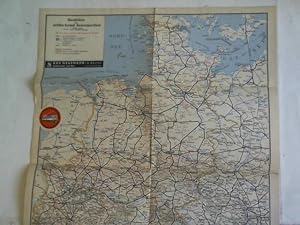 Seller image for bersichtskarte zum amtlichen Kursbuch Norddeutschland for sale by Celler Versandantiquariat