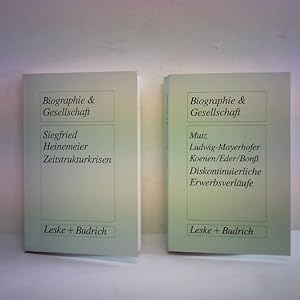 Image du vendeur pour Zeitstrukturkrisen. Biographische Interviews mit Arbeitslosen/ Diskontinuierliche Erwerbsverlufe. Analysen zur postindustriellen Arbeitslosigkeit. 2 Bnde mis en vente par Celler Versandantiquariat