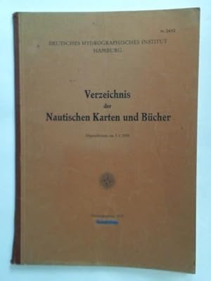 Bild des Verkufers fr Verzeichnis der Nautischen Karten und Bcher. Abgeschlossen am 3. 1. 1959 zum Verkauf von Celler Versandantiquariat