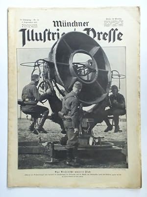 Image du vendeur pour 14. Jahrgang, Nr. 36, 9. September 1937: Das Riesenohr unserer Flak. Whrend des Reichsparteitages wird innerhalb der Vorfhrungen der Wehrmacht auch die Abwehr von Luftangriffen durch Flak-Artillerie gezeigt werden mis en vente par Celler Versandantiquariat