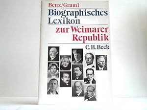 Seller image for Biographisches Lexikon zur Weimarer Republik for sale by Celler Versandantiquariat