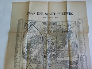 Plan der Stadt Freiburg im Breisgau, i. J. 1920