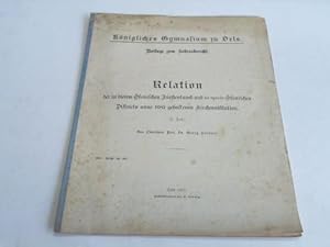 Seller image for Relation der in diesem lsnischen Frstentums und in specie lsnischen Districtu anno 1683 gehaltenen Kirchenvisitation. Teil I for sale by Celler Versandantiquariat