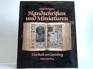 Bild des Verkufers fr Handschriften und Miniaturen. Das Buch vor Gutenberg zum Verkauf von Celler Versandantiquariat