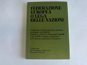 Bild des Verkufers fr Federazione europea o lega delle nazioni zum Verkauf von Celler Versandantiquariat