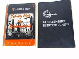 Bild des Verkufers fr Tabellenbuch fr Elektrotechnik. Zum Unterricht in Fachkunde, Fachrechnen und Fachzeichnen der Berufs-, Berufsfach- und Fachschulen sowie zur eigenen Fortbildung und zum praktischen Gebrauch fr Elektroinstallateure und Elektrotechniker/ Tabellen, Formeln, DIN-Normen, VDE-Bestimmungen fr Rechnen, Fachkunde, Zeichnen, Werkstoffkunde. 2 Bnde zum Verkauf von Celler Versandantiquariat