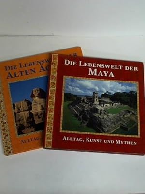 Seller image for Die Lebenswelt der alten gypter/ Die Lebenswelt der Maya. Alltag, Kunst und Mythen eines sagenhaften Volkes. 2 Bnde for sale by Celler Versandantiquariat