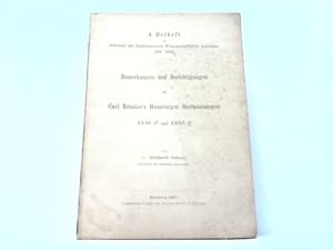 Seller image for Bemerkungen und Berichtigungen zu Carl Rmkers Hamburger Sterncatalogen 1836.0 und 1850.0 for sale by Celler Versandantiquariat