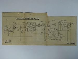 Seller image for Schaltbild: Autosuper A S 7340 - DR 11899 / 1f for sale by Celler Versandantiquariat