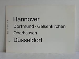 Imagen del vendedor de Hannover, Dortmund - Gelsenkirchen, Oberhausen, Dsseldorf / Kln, Wuppertal - Hamm, Mnster - Bremen, Hamburg a la venta por Celler Versandantiquariat