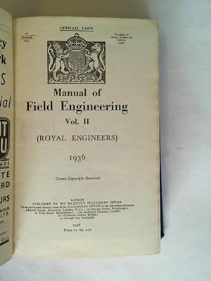 Seller image for Manual of Field Engineering Vol. II (Royal Engineers) 1936 for sale by Celler Versandantiquariat