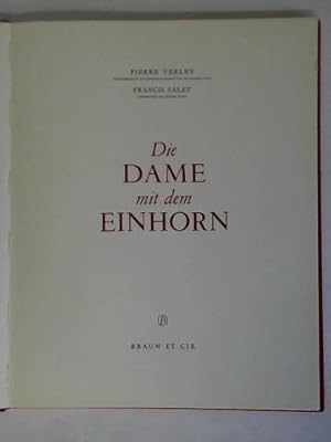 Imagen del vendedor de Die Dame mit dem Einhorn a la venta por Celler Versandantiquariat