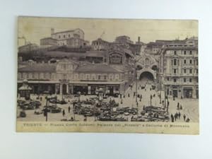 Imagen del vendedor de Ansichtskarte: Trieste - Piazza Carlo Goldoni, Palazzo del Piccolo e Galleria di Montuzza a la venta por Celler Versandantiquariat