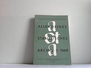 Seller image for Allgemeines Statistisches Archiv, Heft 1/1969 for sale by Celler Versandantiquariat