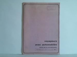 Seller image for Voyageurs avec automobiles. Trans motors accompagnees, Applicable du 6 avril au 31 mai 1980 for sale by Celler Versandantiquariat