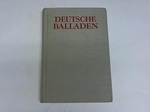 Bild des Verkufers fr Deutsche Balladen von Brger bis Brecht zum Verkauf von Celler Versandantiquariat