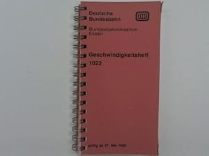 Geschwindigkeitsheft 1022 gültig ab 27. Mai 1990