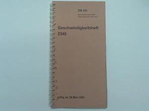 Geschwindigkeitsheft 2332 gültig ab 28. Mai 1995