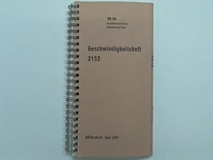 Geschwindigkeitsheft 2152 gültig ab 01. Juni 1997