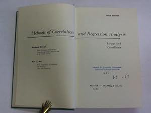 Seller image for Methods of Correlation and Regression Analysis. Linear and Curvilinear for sale by Celler Versandantiquariat