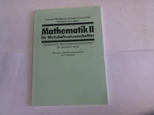 Seller image for Mathematik II fr Wirtschaftswissenschaftler. bungs- und Klausuraufgaben mit Lsungen for sale by Celler Versandantiquariat