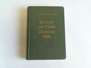 Textbuch zum kleinen Kommersbuch. Sammlunh