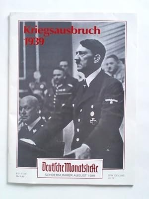Bild des Verkufers fr Politischer Zeitspiegel - Sondernummer August 1989: Kriegsausbruch 1939 zum Verkauf von Celler Versandantiquariat