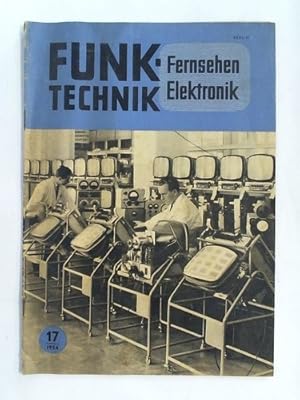 Image du vendeur pour Fernsehen Elektronik - 9. Jahrgang, Nr. 17, 1. September 1954 mis en vente par Celler Versandantiquariat