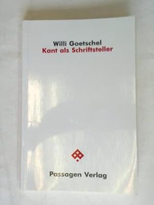 Bild des Verkufers fr Kant als Schriftsteller zum Verkauf von Celler Versandantiquariat