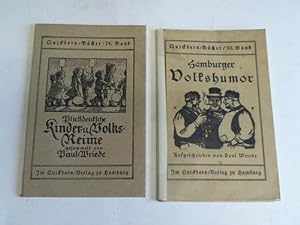Bild des Verkufers fr Hamburger Volkshumor/Plattdeutsche Kinder- und Volksreime. 2 Hefte zum Verkauf von Celler Versandantiquariat