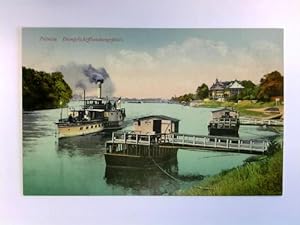 Bild des Verkufers fr Postkarte: Pillnitz - Dampfschiffladungsplatz zum Verkauf von Celler Versandantiquariat