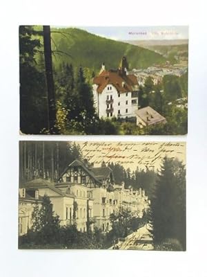 Image du vendeur pour 2 Ansichtskarten: Marienbad. Villa Wald-Idylle / Waldquellzelle mis en vente par Celler Versandantiquariat