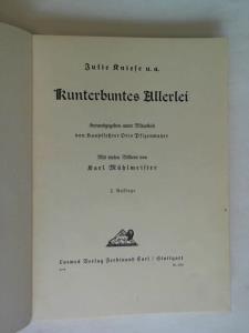 Seller image for Kunterbuntes Allerlei for sale by Celler Versandantiquariat