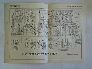 Schaltplan: Loewe Opta 2852W, 1852W u. 852W