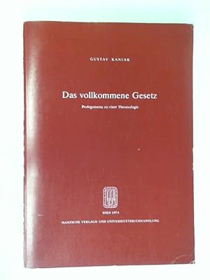 Seller image for Das vollkommene Gesetz. Prolegomena zu einer Thesmologie for sale by Celler Versandantiquariat