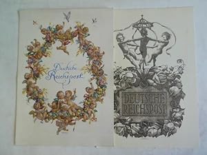 Seller image for 2 Schmuck-Telegramme mit Illustrationen von Hanns Bastanier und Arnold for sale by Celler Versandantiquariat