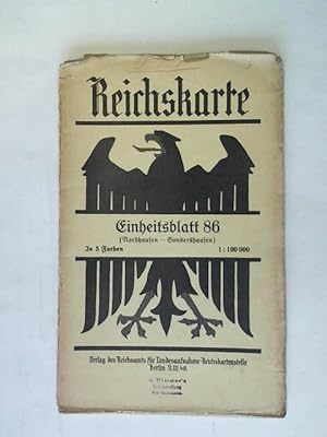 Bild des Verkufers fr Einheitsblatt 86 (Nordhausen - Sondershausen) zum Verkauf von Celler Versandantiquariat