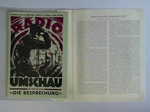 Imagen del vendedor de Radio-Umschau Zeitschrift 1925 a la venta por Celler Versandantiquariat