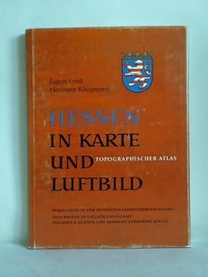 Bild des Verkufers fr Hessen in Karte und Luftbild. Topographischer Atlas, Teil II zum Verkauf von Celler Versandantiquariat