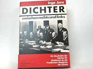 Bild des Verkufers fr Dichter zwischen rechts und links zum Verkauf von Celler Versandantiquariat