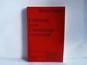 Seller image for Einfhrung in die bersetzungswissenschaft for sale by Celler Versandantiquariat