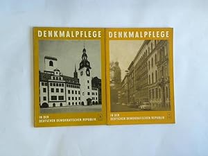 Image du vendeur pour Denkmalpflege in der Deutschen Demokratischen Republik. 2 Hefte mis en vente par Celler Versandantiquariat