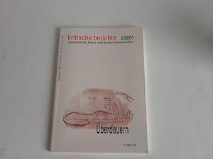 Bild des Verkufers fr Kritische Berichte. Zeitschrift fr Kunst- und Kulturwissenschaften. Jahrgang 29, Heft 2 (2. Quartal) zum Verkauf von Celler Versandantiquariat