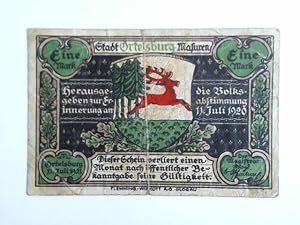Bild des Verkufers fr 1 Stadt-Banknote: 1 Mark zum Verkauf von Celler Versandantiquariat