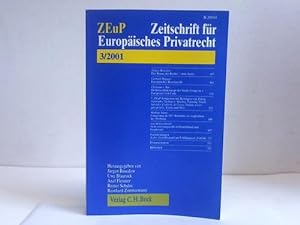 Seller image for ZEuP. Zeitschrift fr Europisches Privatrecht 3/2001 for sale by Celler Versandantiquariat
