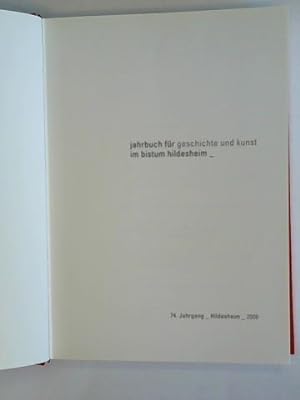 Seller image for Jahrbuch fr Geschichte und Kunst im Bistum Hildesheim 2006. 74. Jahrgang for sale by Celler Versandantiquariat