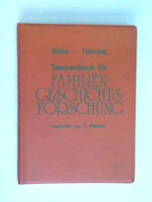 Immagine del venditore per Taschenbuch fr Familiengeschichtsforschung begrndet von Friedrich Wecken venduto da Celler Versandantiquariat