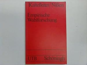 Seller image for Empirische Wahlforschung. Eine Einfhrung in Theorie und Technik for sale by Celler Versandantiquariat