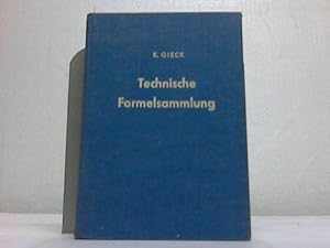 Bild des Verkufers fr Technische Formelsammlung zum Verkauf von Celler Versandantiquariat