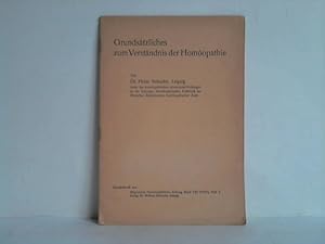 Imagen del vendedor de Grundstzliches zum Verstndnis der Homopathie a la venta por Celler Versandantiquariat